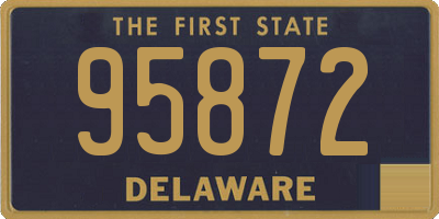 DE license plate 95872