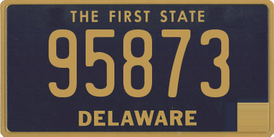 DE license plate 95873