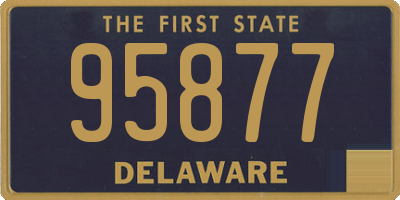DE license plate 95877