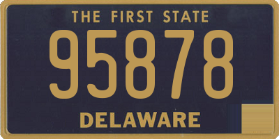 DE license plate 95878