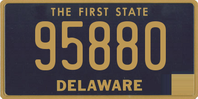 DE license plate 95880