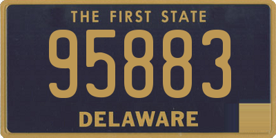 DE license plate 95883