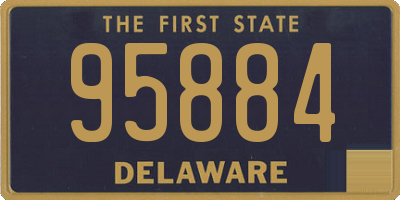 DE license plate 95884