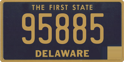 DE license plate 95885