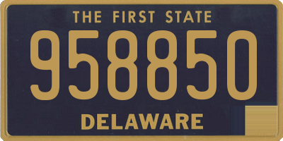 DE license plate 958850