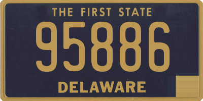 DE license plate 95886