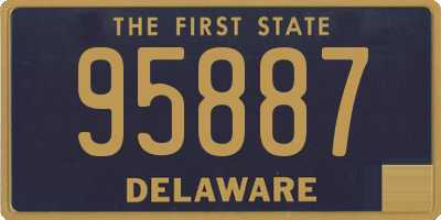 DE license plate 95887