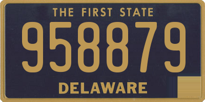 DE license plate 958879