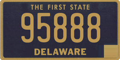 DE license plate 95888