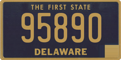 DE license plate 95890