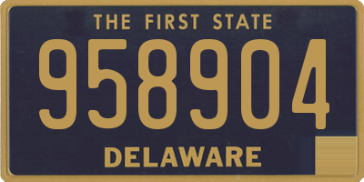 DE license plate 958904