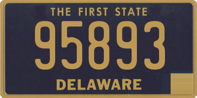 DE license plate 95893