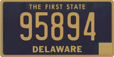 DE license plate 95894