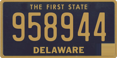 DE license plate 958944