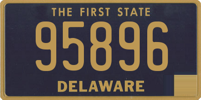 DE license plate 95896