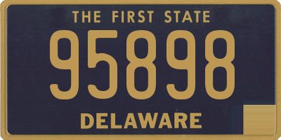 DE license plate 95898