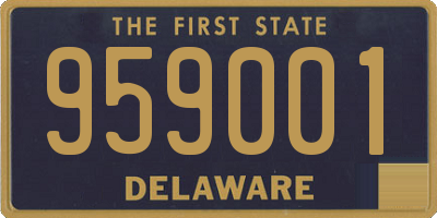 DE license plate 959001