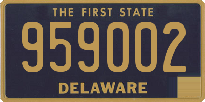 DE license plate 959002