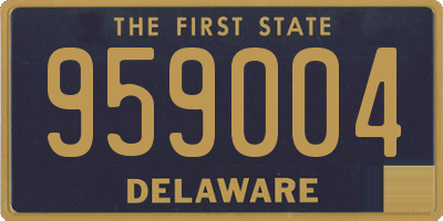 DE license plate 959004