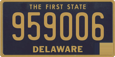 DE license plate 959006