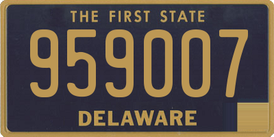 DE license plate 959007