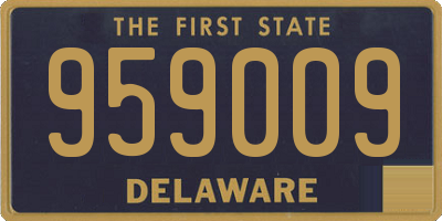 DE license plate 959009