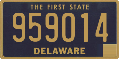 DE license plate 959014