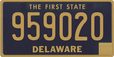 DE license plate 959020