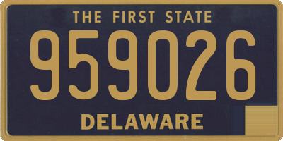 DE license plate 959026