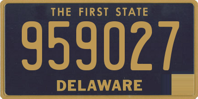 DE license plate 959027