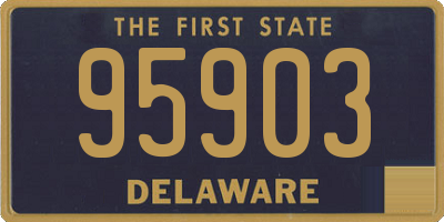 DE license plate 95903