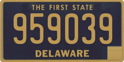 DE license plate 959039
