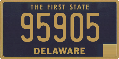 DE license plate 95905