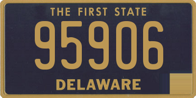 DE license plate 95906