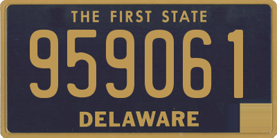 DE license plate 959061