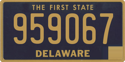 DE license plate 959067