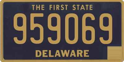 DE license plate 959069