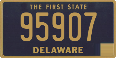 DE license plate 95907