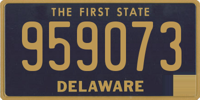 DE license plate 959073