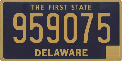 DE license plate 959075