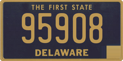 DE license plate 95908