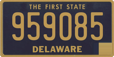 DE license plate 959085
