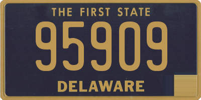 DE license plate 95909