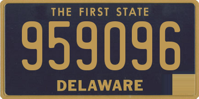 DE license plate 959096