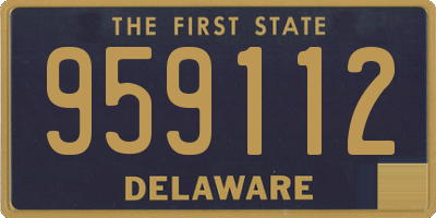 DE license plate 959112