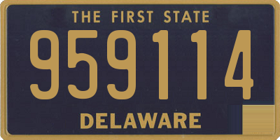 DE license plate 959114