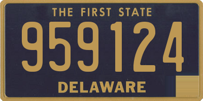 DE license plate 959124