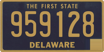 DE license plate 959128