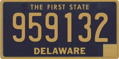 DE license plate 959132