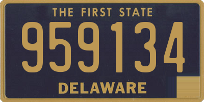 DE license plate 959134